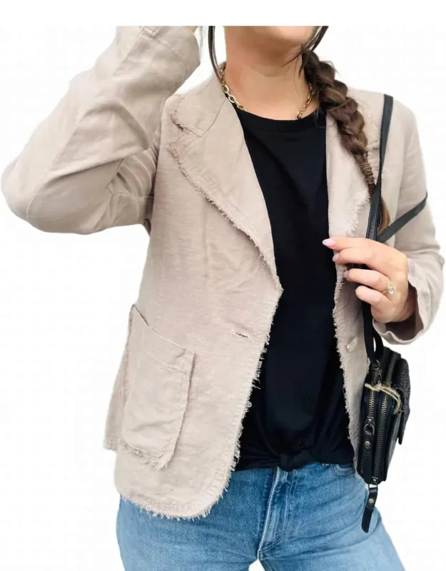 Raw Edge Blazer
