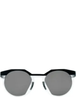 Hstn Prizm Black Polarized Oval Sunglasses