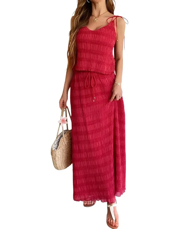 2pc Top & Skirt Set