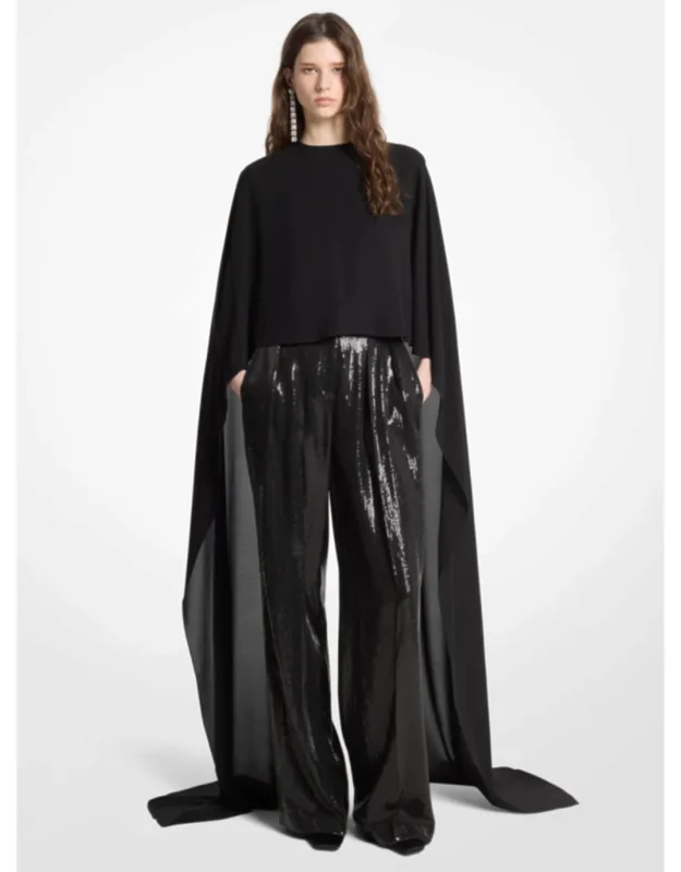 Silk Georgette Streamer Blouse