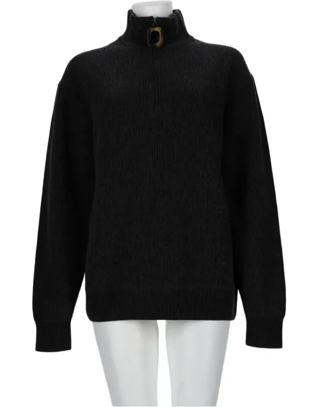 High-neck Buckle Sweatshirt
