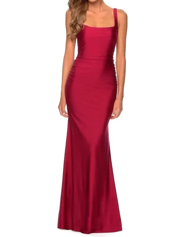Sleeveless Square Neckline Maxi Dress
