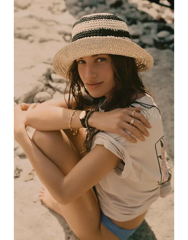 Straw Bucket Hat