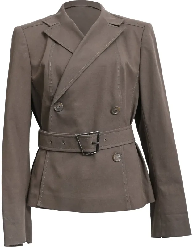 Belted Double-breasted Blazer
