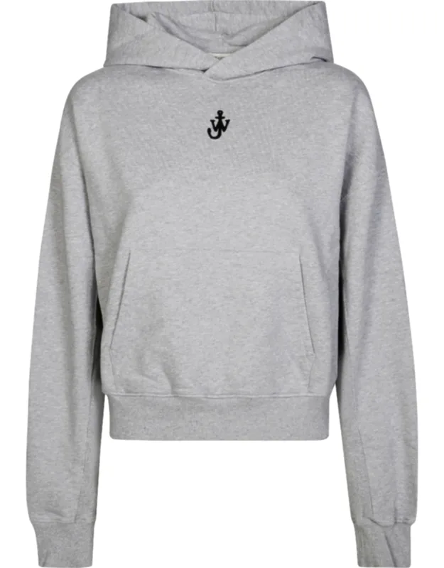 Cropped Hoodie With Relaxed Fit