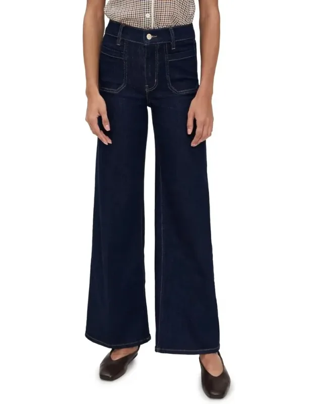 Le Slim Palazzo Modernist Pocket Jeans