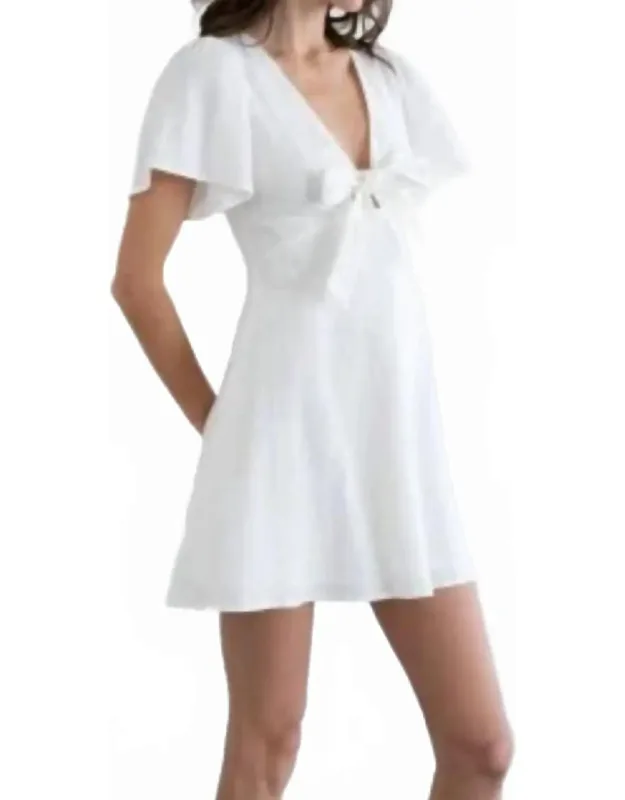 Tie-front Mini Dress