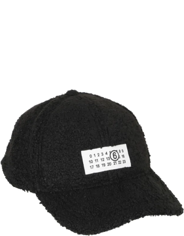 Textured Structured Brim Logo Cap
