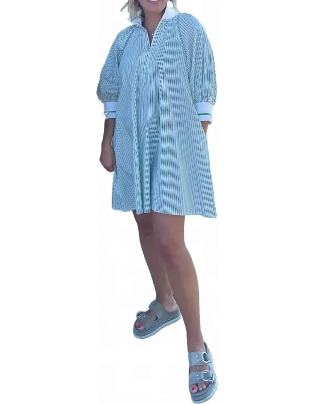 Mock Neck Mini Dress