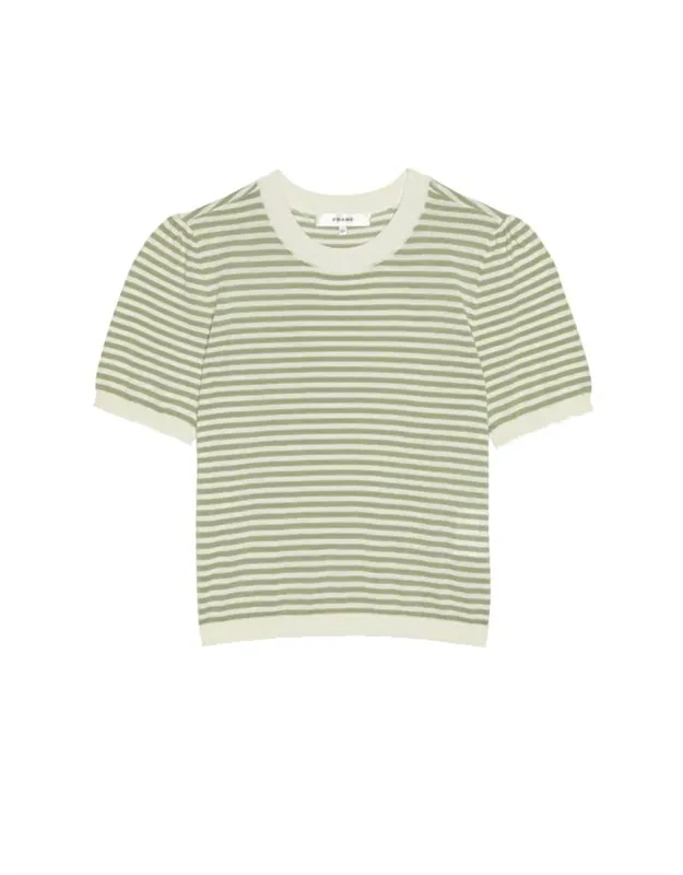 Striped Gather Sweater