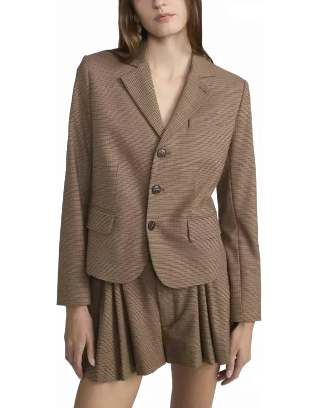 Plaid Smart Blazer