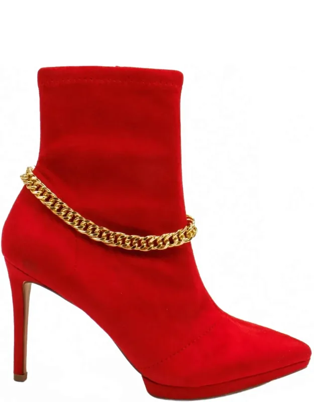 Valyn 4 Chained Stiletto Heel Ankle Boots