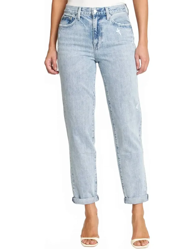 High Rise Relaxed Roller Jeans