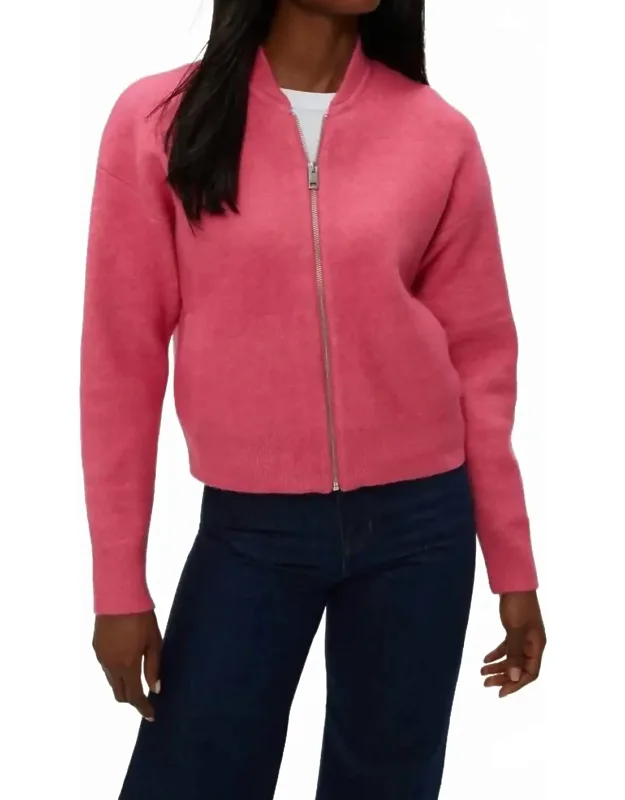 Cropped Bomber Jacket