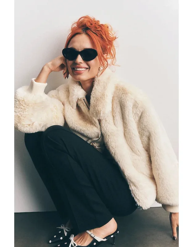 Faux Fur Crop Jacket