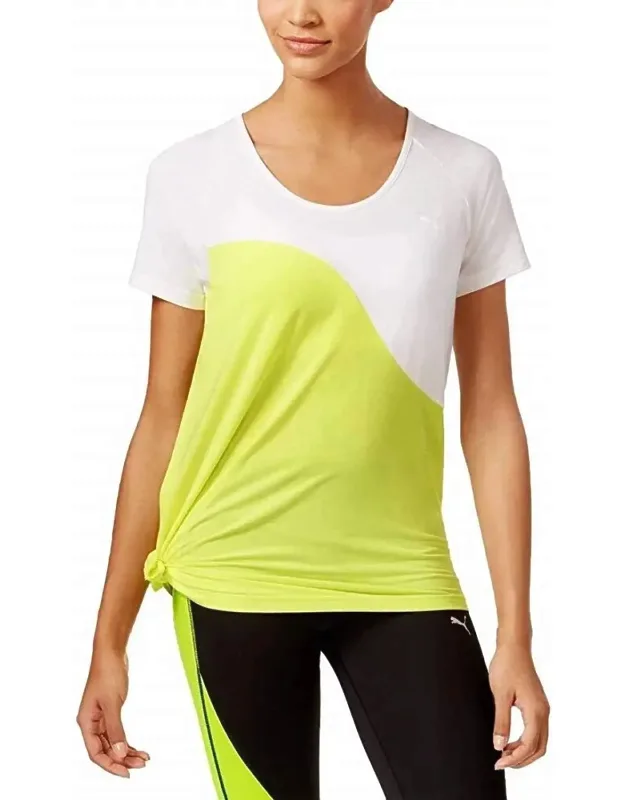 Activewear Side Tie Colorblock T-shirt