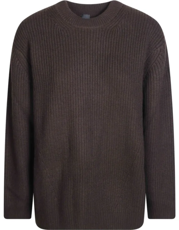 Pure Wool Crew Neck Knitted Sweater