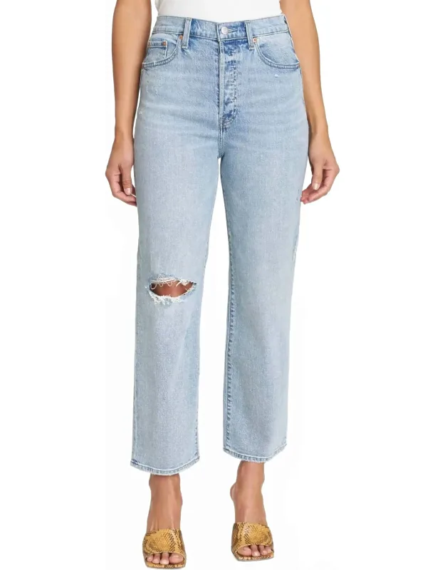 Cassie Crop Super High Rise Straight Crop Jeans