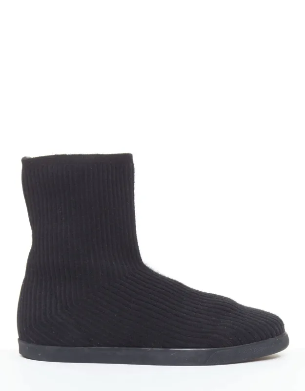 Knitted Sock Flat Boots