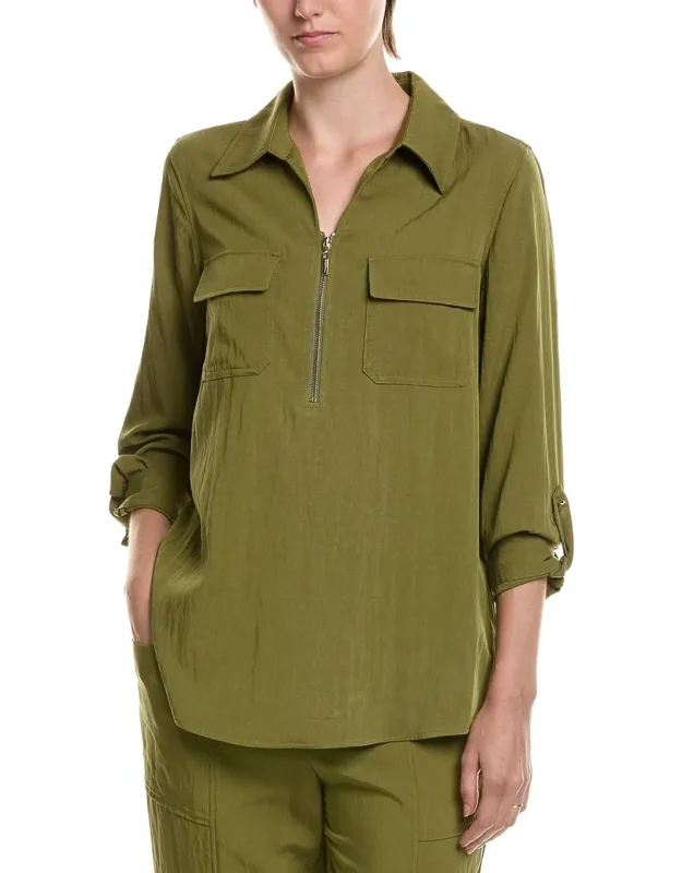Half Zip Collar Shirt