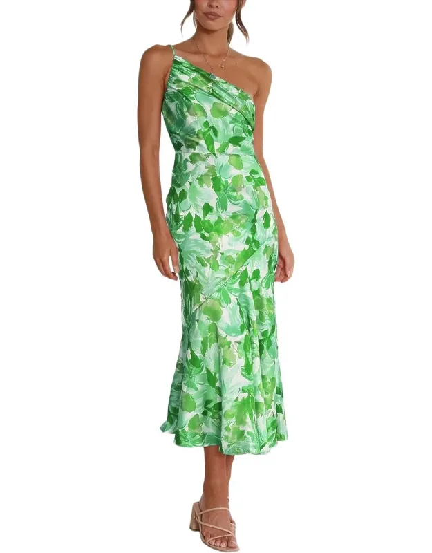 One-shoulder Midi Dress