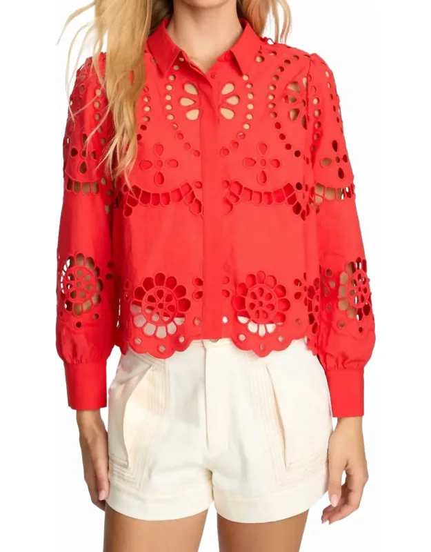 Emmie Eyelet Lace Top