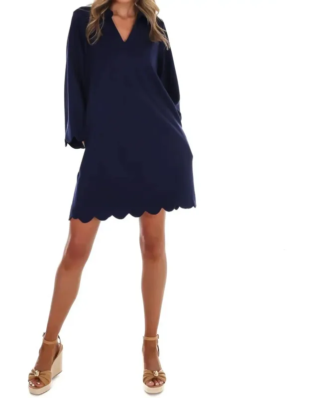 Simply Styled Scallop Mini Dress