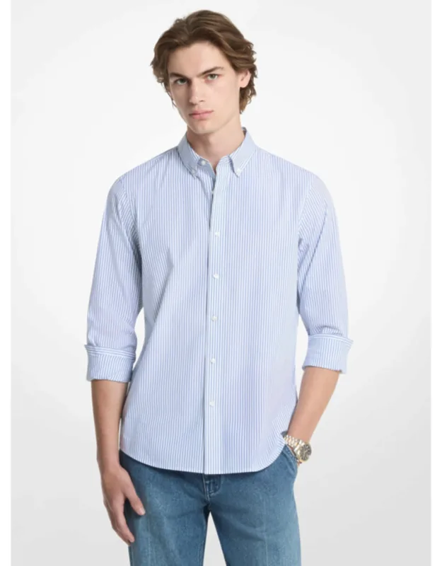 Striped Stretch Cotton Shirt