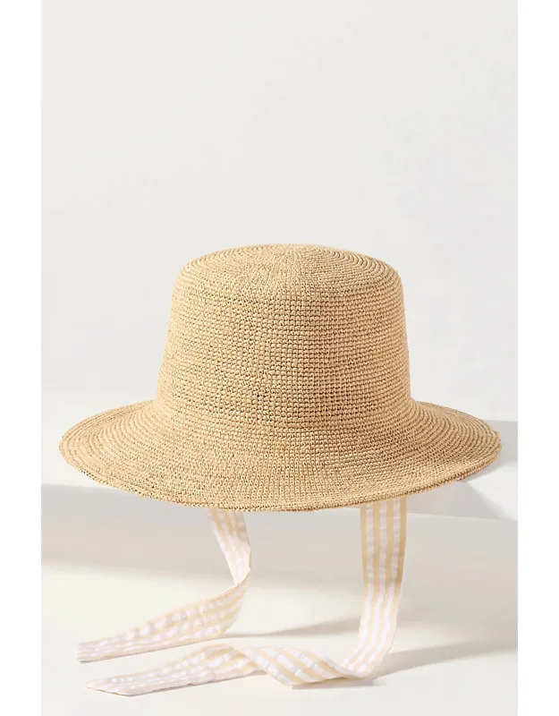 Crochet Raffia Bucket Hat