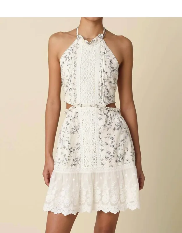 Elara Halter Mini Dress