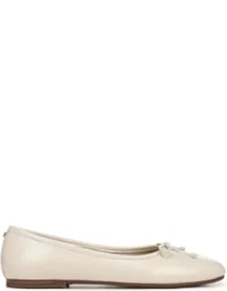 Alie Bow Ballet Flats - Leather Upper, Slip-on Styling