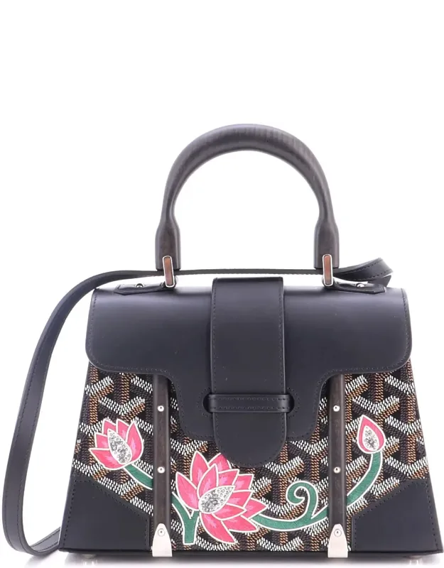 Structured Saigon Top Handle Bag With Strap