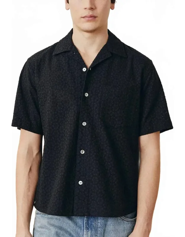 Floral Eyelet Shirt