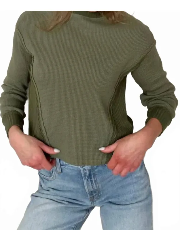 Boxy Waffle Top
