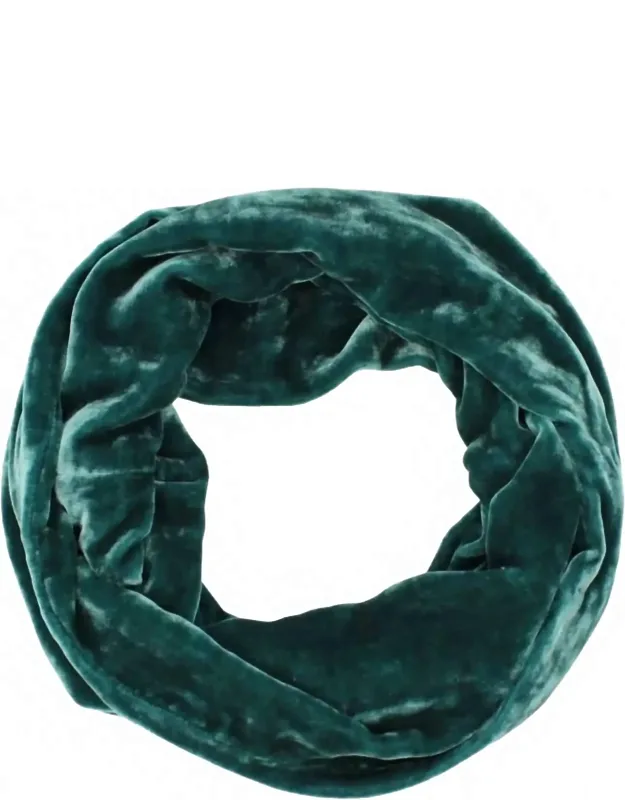 Silk Velvet Infinity Scarf