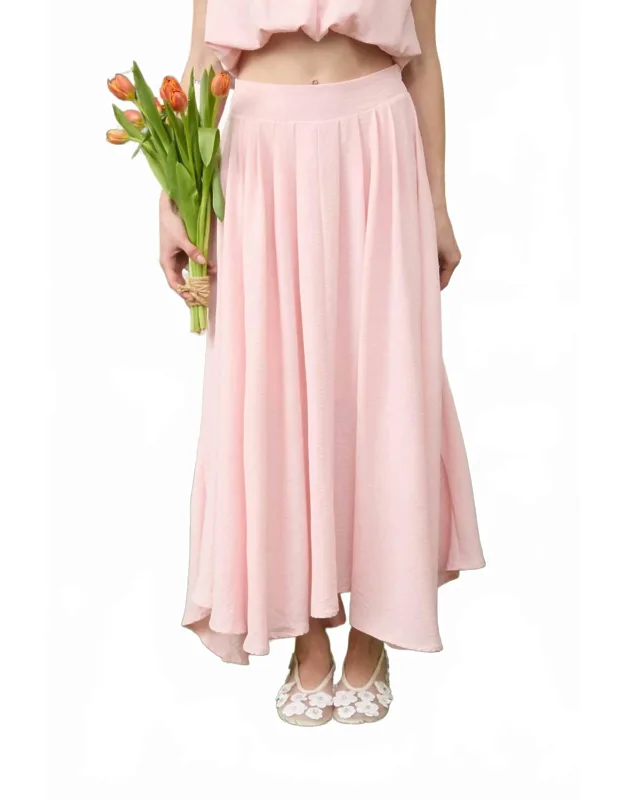 Pleated Midi Skirt