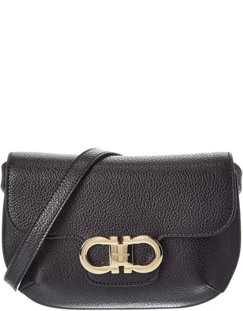Gancini Leather Shoulder Bag