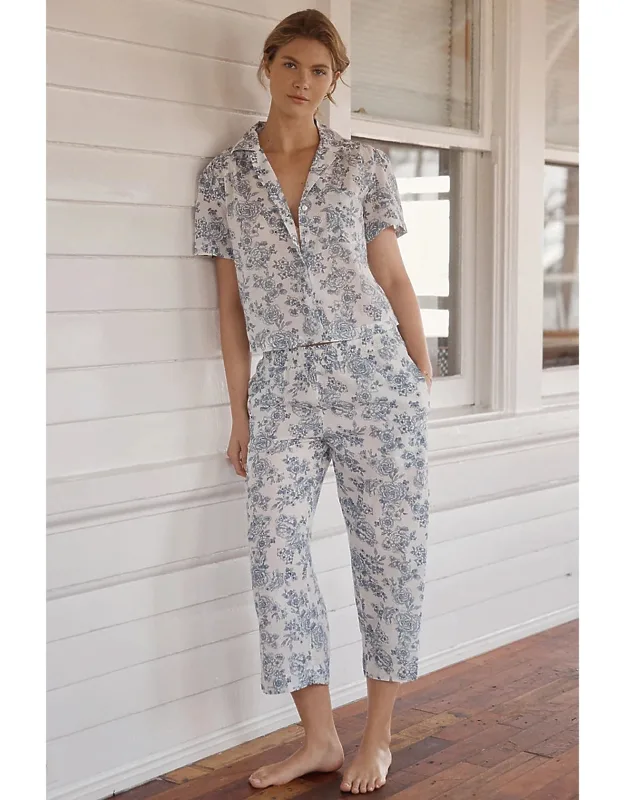Nostalgia Crop Pajama Set