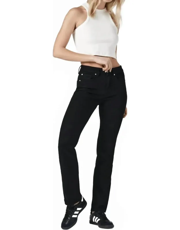 Slit High Rise Flare Jeans