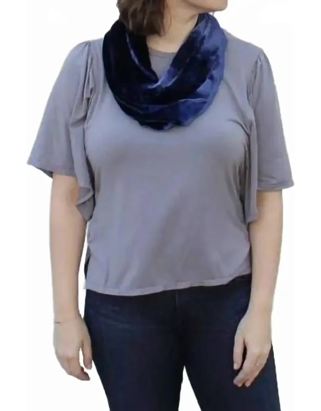 Silk Velvet Infinity Scarf