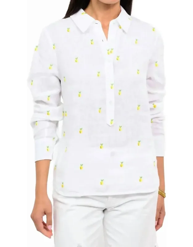 Linen Long Sleeve Top