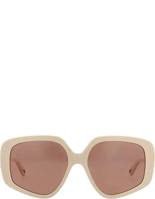 Square-frame Sunglasses With Protective Case And Cleaning Cloth