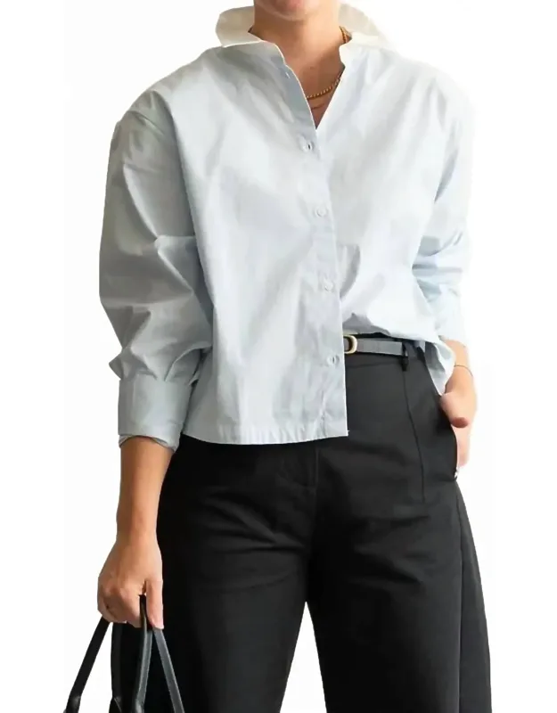 Two Tone Button Up Shirt