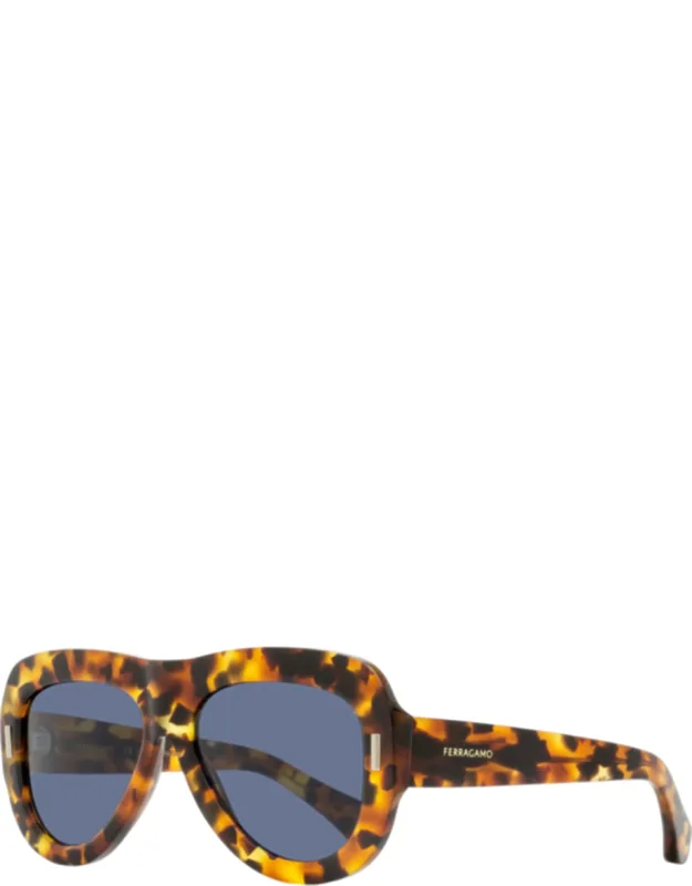 Thick-rimmed Pilot Sunglasses 57mm