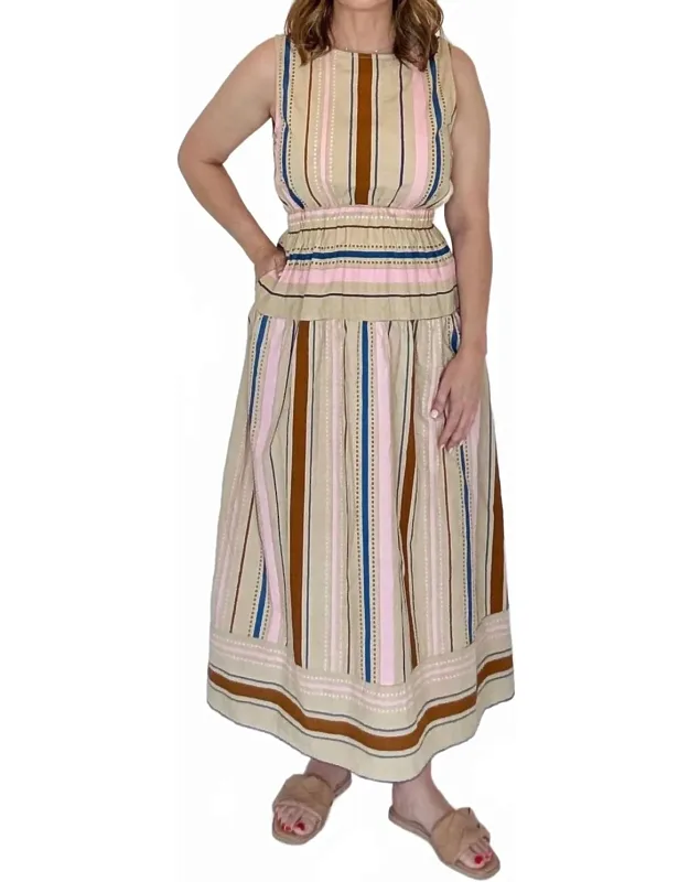 Stripe Midi Dress