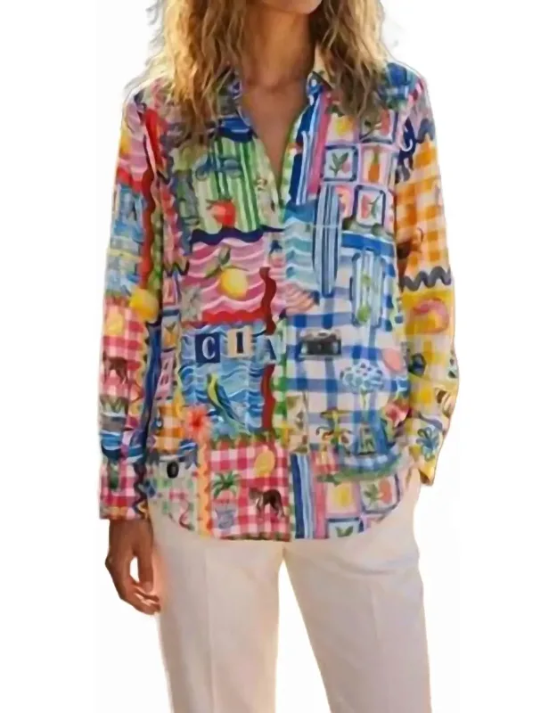 Malfalda Button-front Blouse