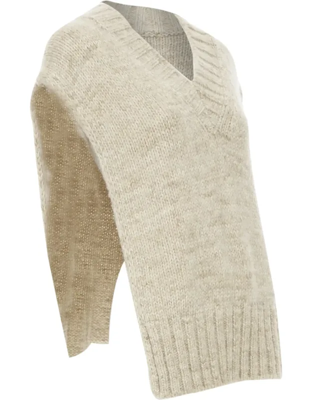 Corteccia Melange Alpaca Wool Sweater Vest