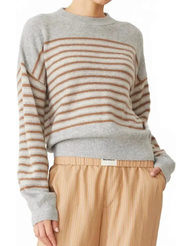 Wool Cashmere Stripe Sweater