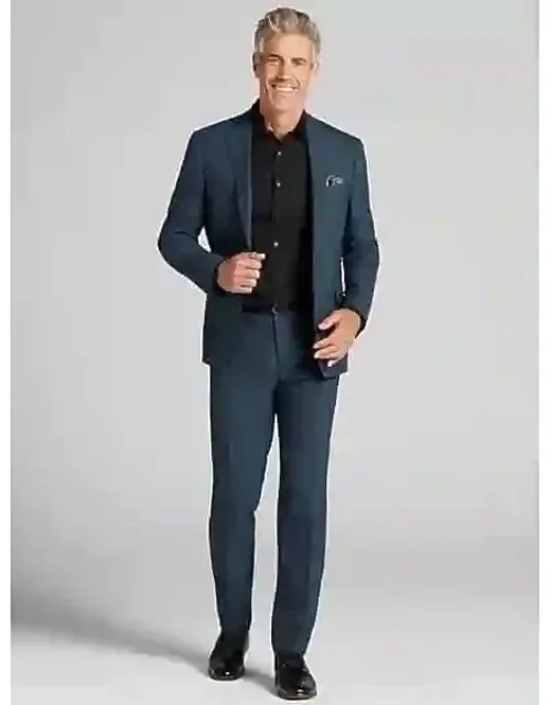 Big & Tall Slim Fit Plaid Suit