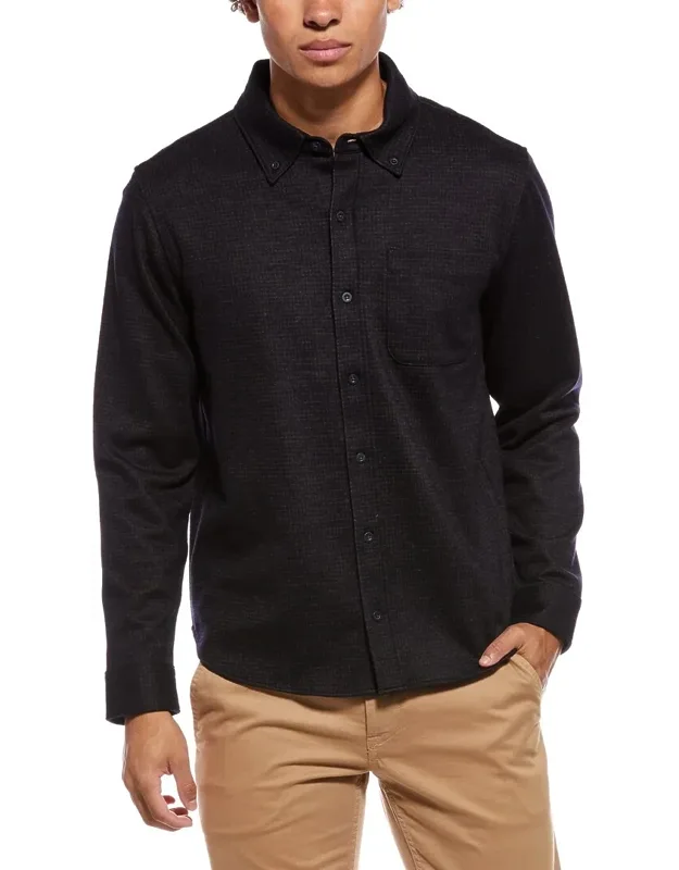 Wool-blend Plaid Shirt
